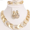 Gold Plated Wedding Bridal Crystal Rhinestone Jewelry Sets