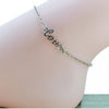 Silver Gold Plated Love Women Anklet