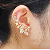 Crystal Butterfly Flower Cuff Earring