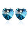 SWAROVSKI ELEMENTS Crystal Heart Stud Earrings